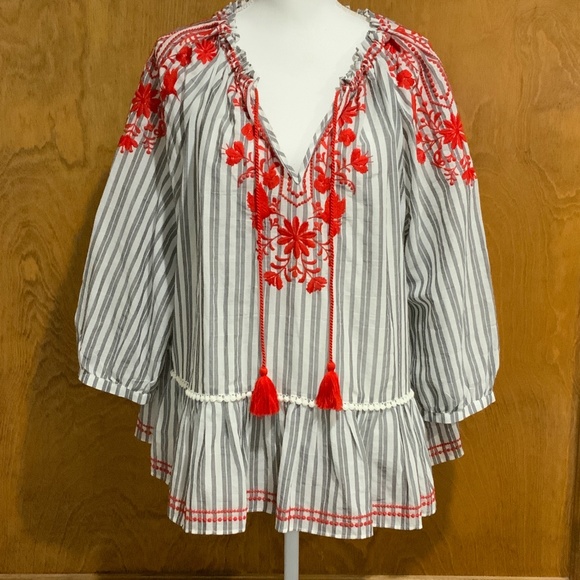 kate spade Tops - Kate Spade Broome Street Embroidered Top - Sz XL